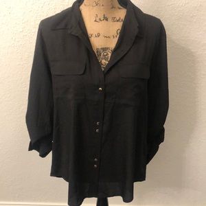 Ivanka Trump black collar shirt